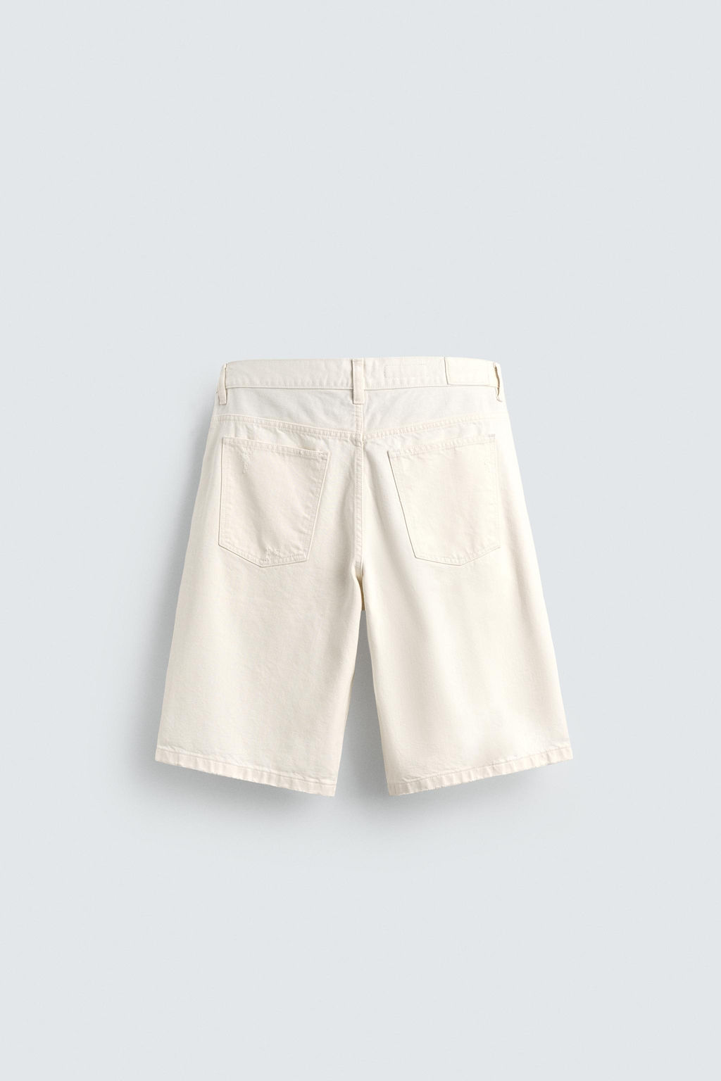 BERMUDA DENIM BAGGY FIT / Blanco roto - Zara фото 8