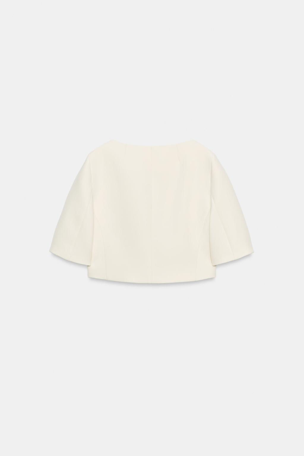 ZW COLLECTION CROPPED JACKET - Zara фото 6