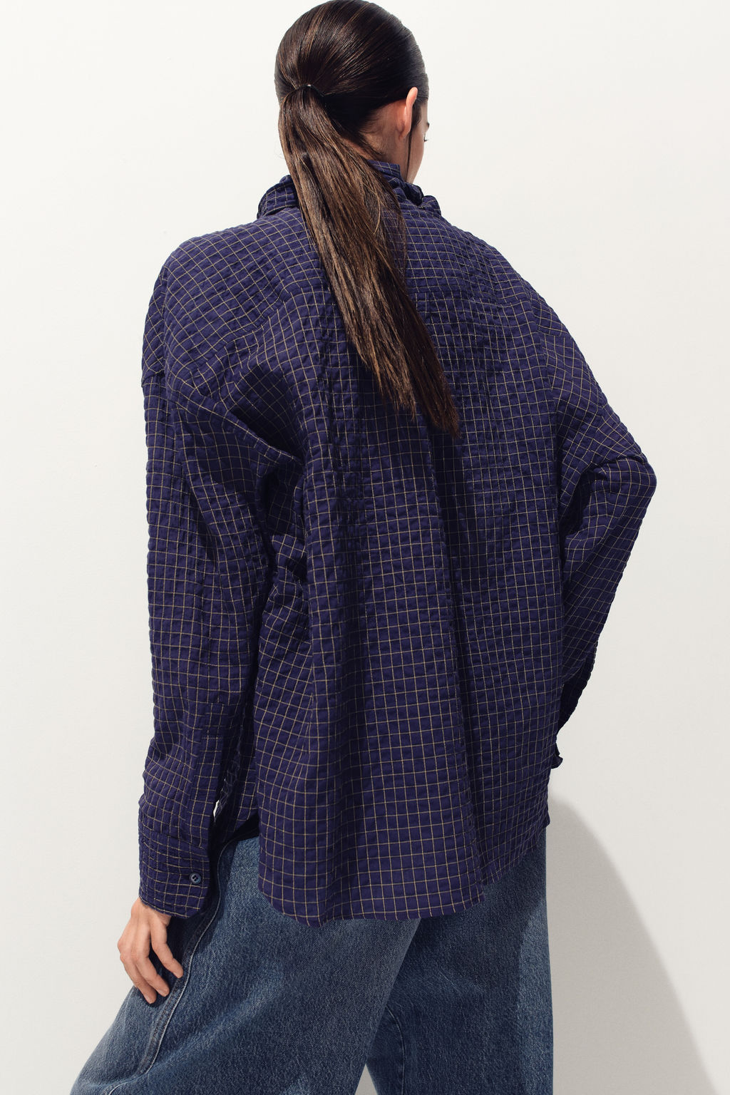 Camisa de sirsaca con fular - H&m фото 5