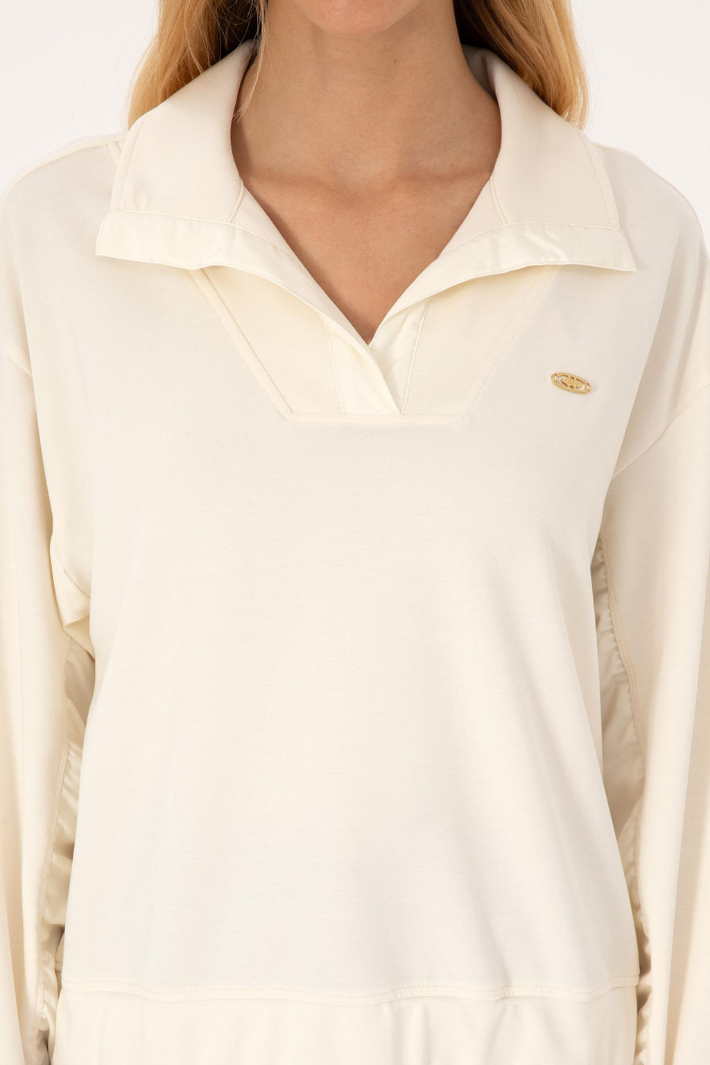 Kad_n Krem Sweatshirt - U.s. polo assn фото 6