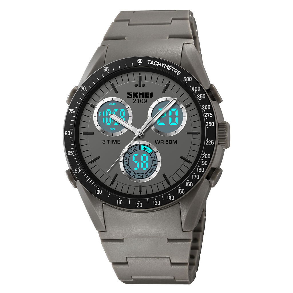 Часы наручные Skmei мужские электронные спортивные 2109dark-grey