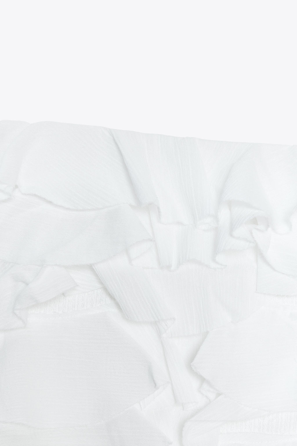 STRAPLESS TOP WITH RUFFLES - Zara фото 3