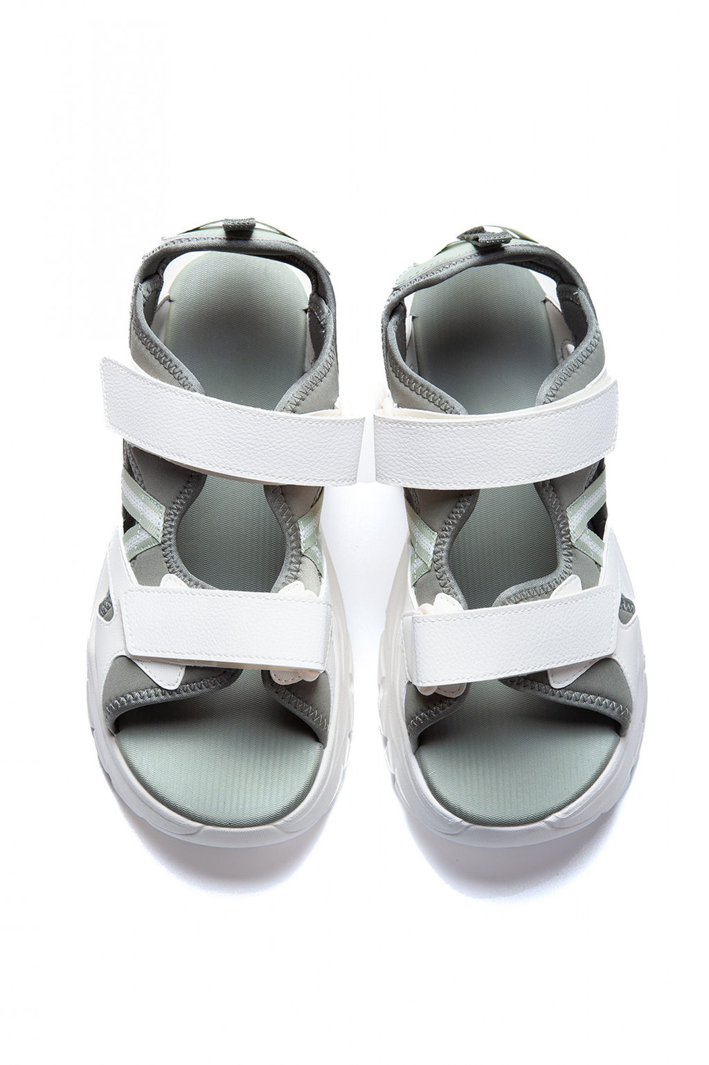 Сандалии Зеленый/бежевый