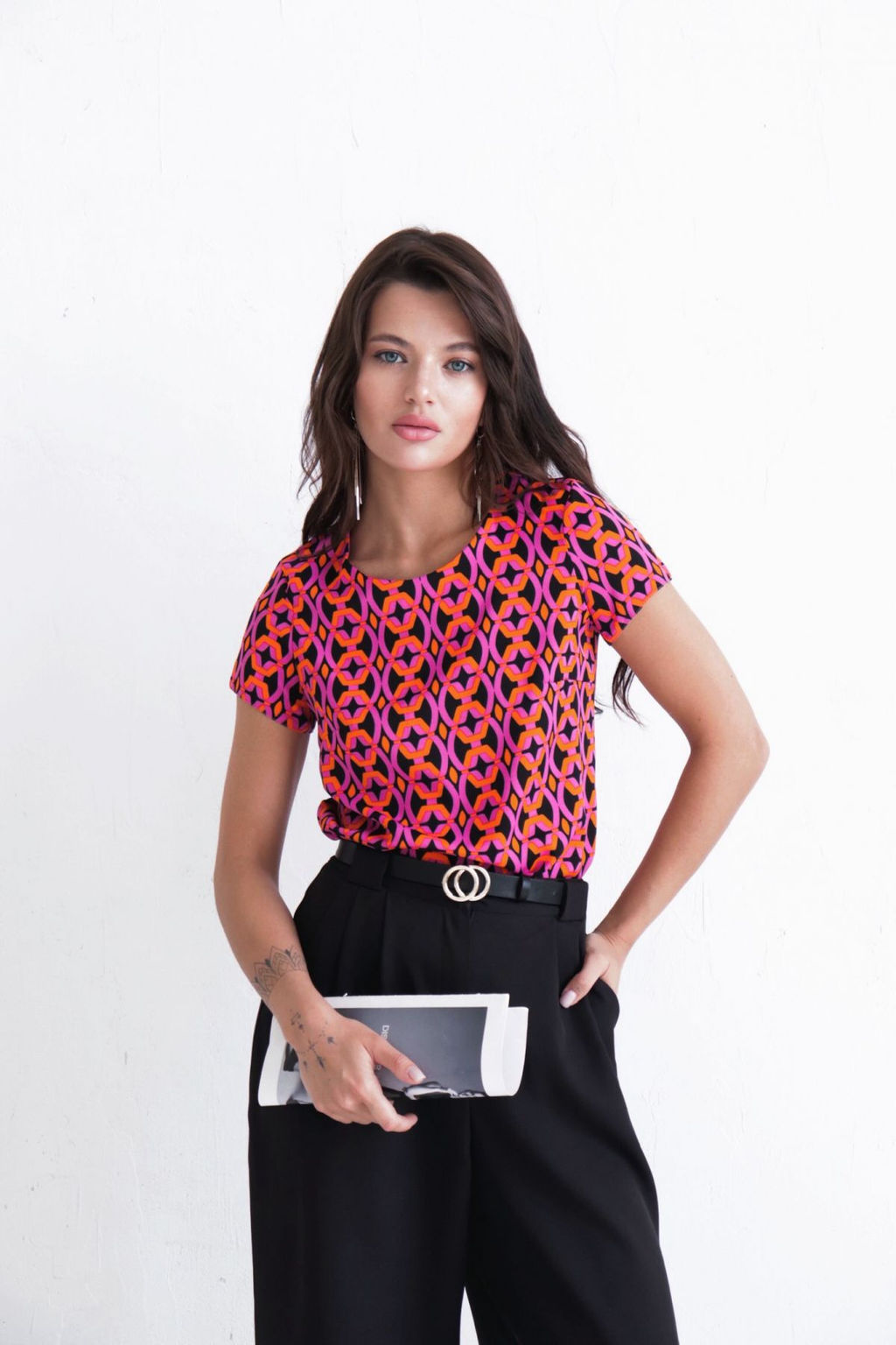 Блуза с коротким рукавом - Martichelli фото 2