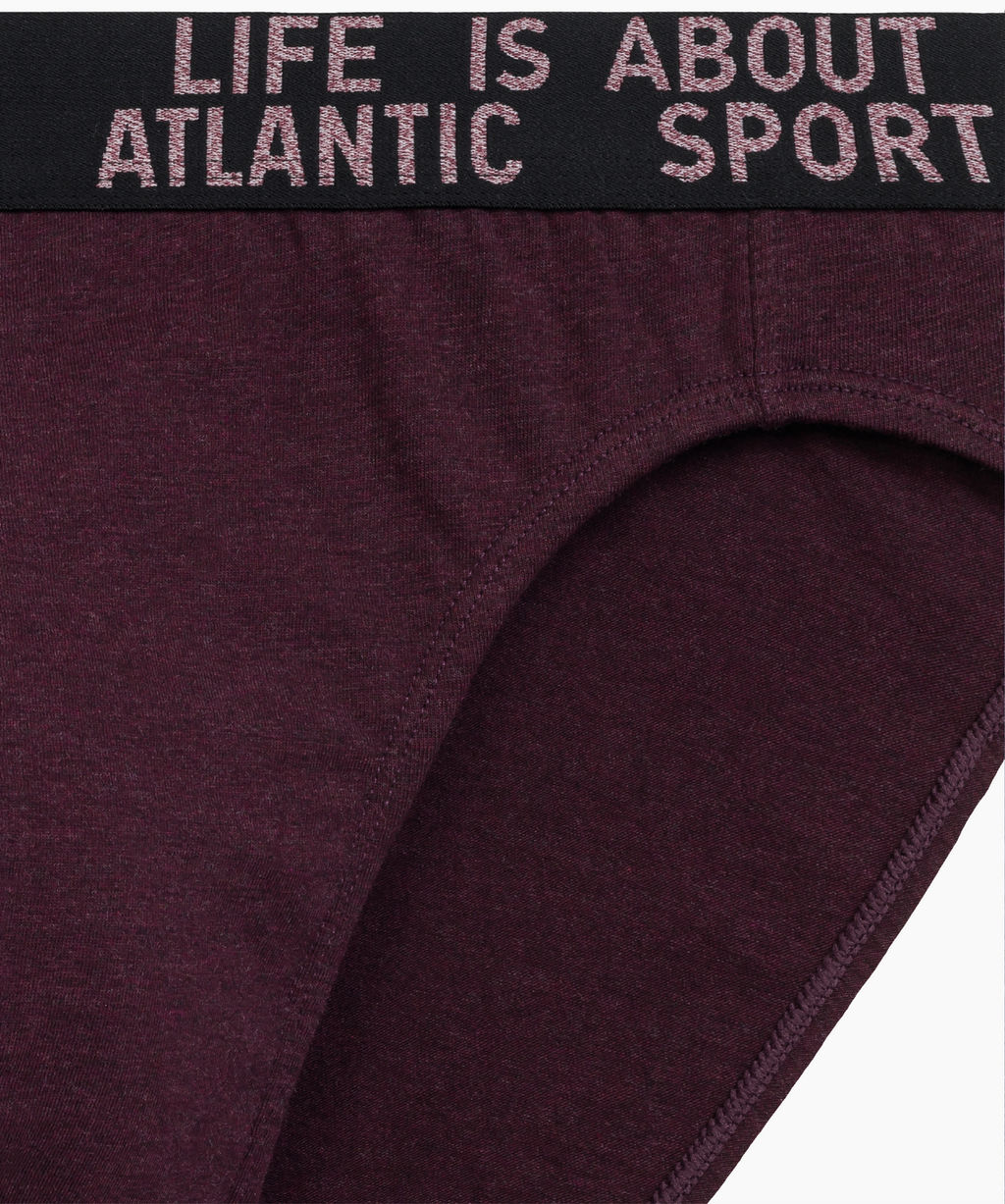 ATLANTIC 3MP-209 Трусы спорт Melange - набор 3 шт. зеленый меланж + винный меланж + голубой меланж  фото 5