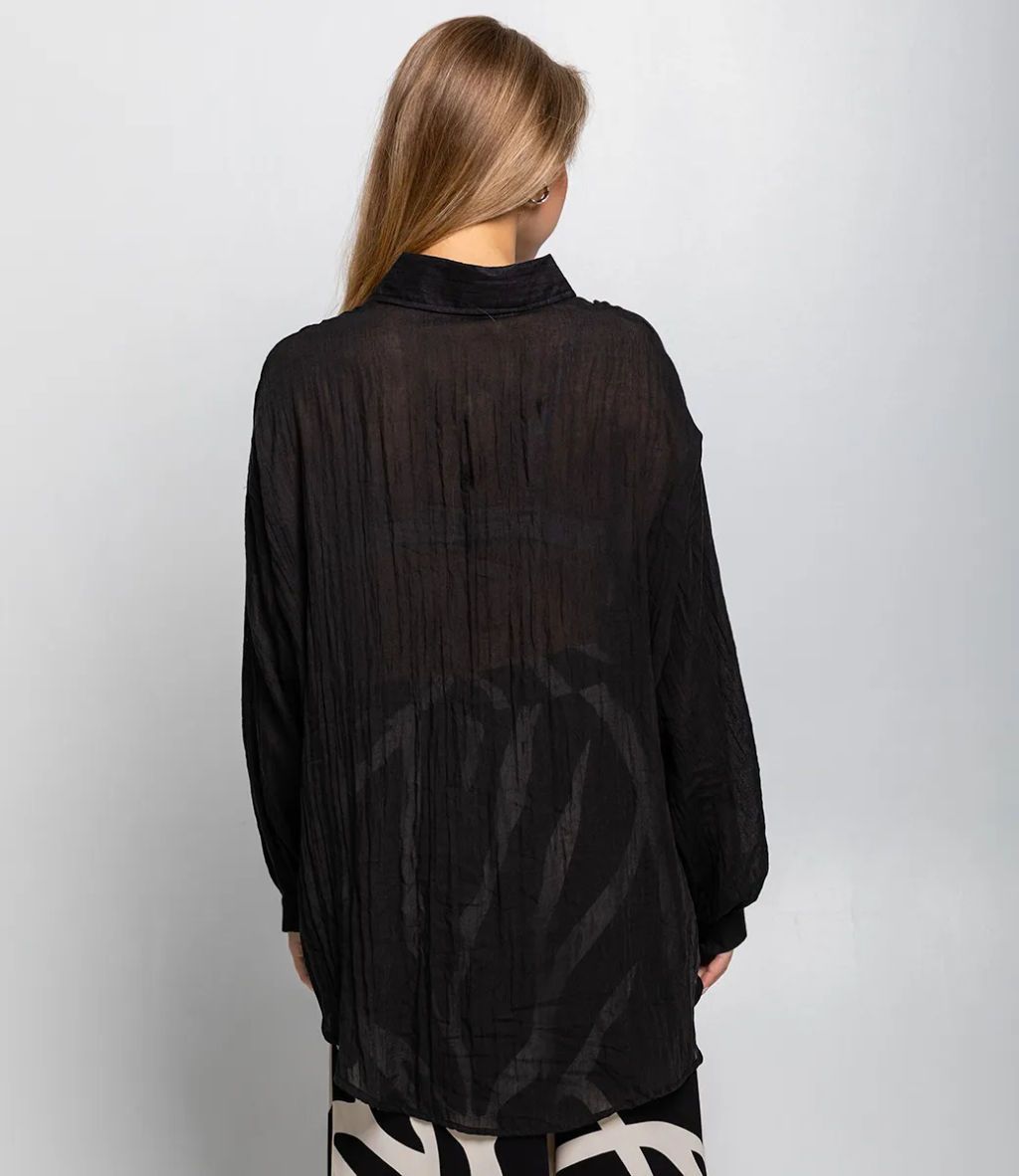 Рубашка #ОКТ115002, чёрный - Dommod фото 3