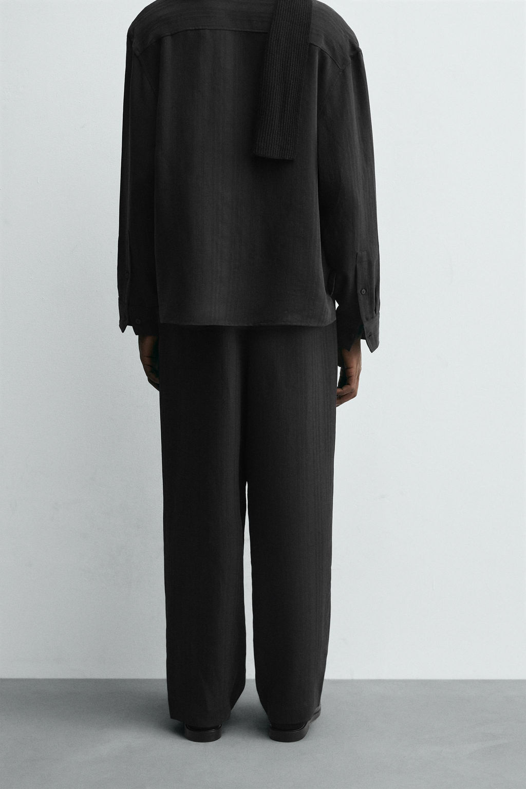 STRIPED JACQUARD TROUSERS - Zara фото 3