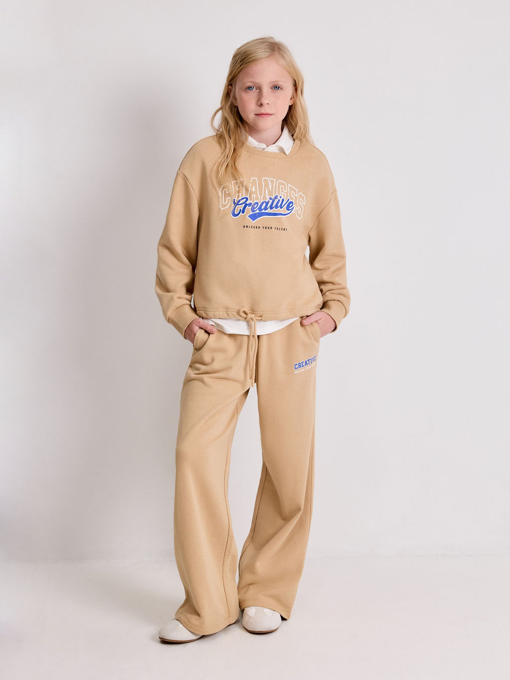 ACOOLA / Брюки детские для девочек Vlasta_pn бежевый