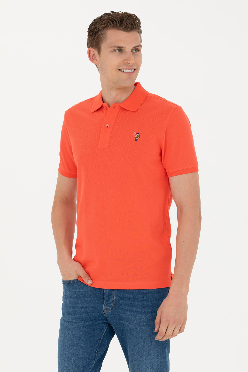 U. S. Polo Assn / Мужская базовая футболка с цветком граната - U.s. polo assn фото 8