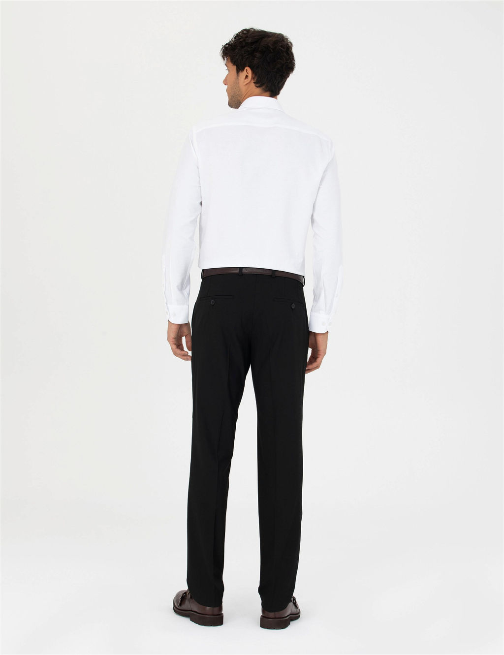 Siyah Slim Fit Kuma_ Pantolon