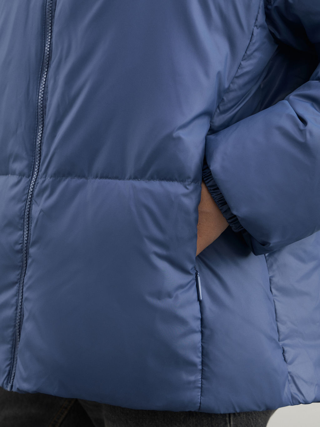 Куртка стеганая с капюшоном на натуральном утеплителе / Zarina  фото 7