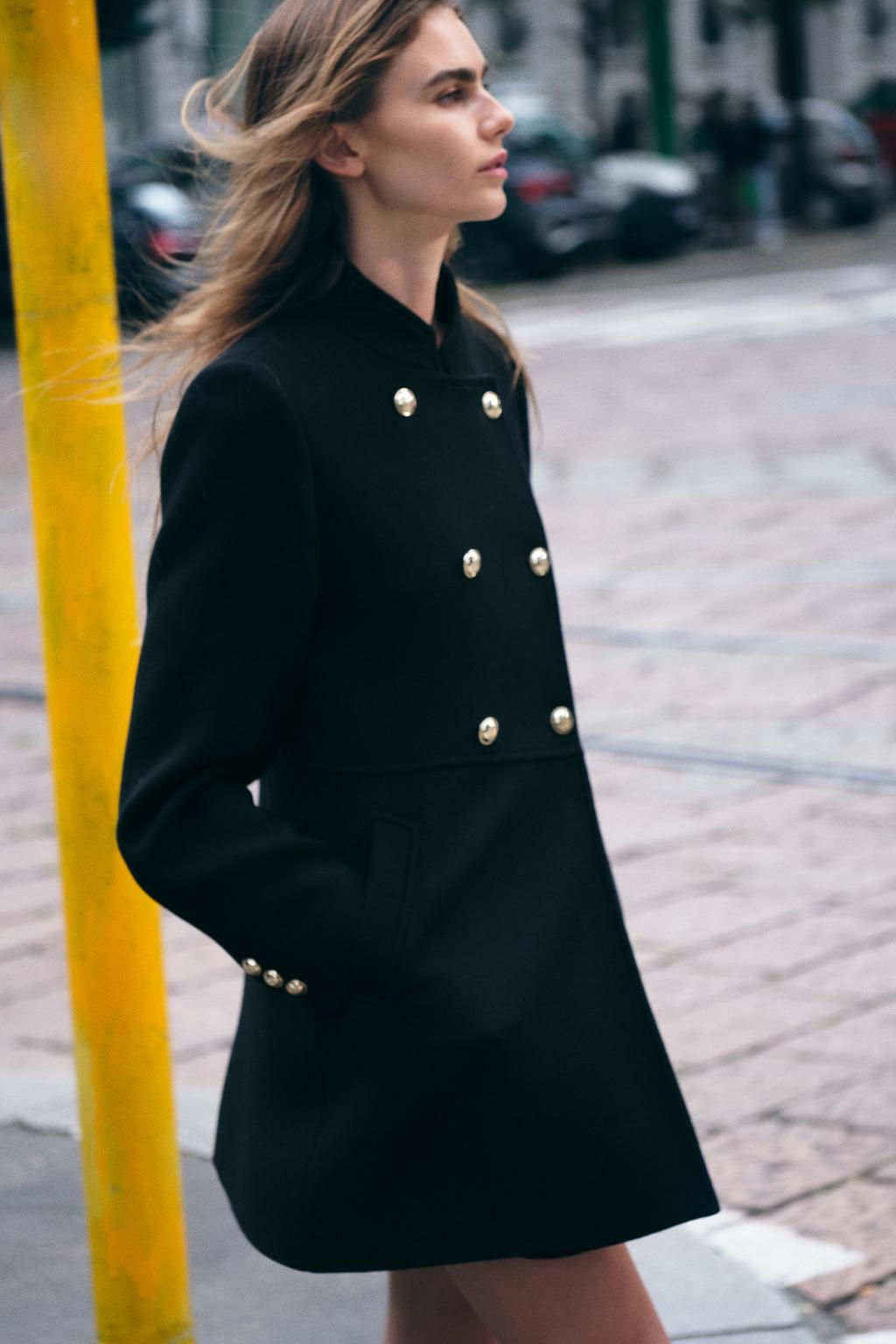 WOOL DOUBLE-BREASTED COAT - Zara фото 4