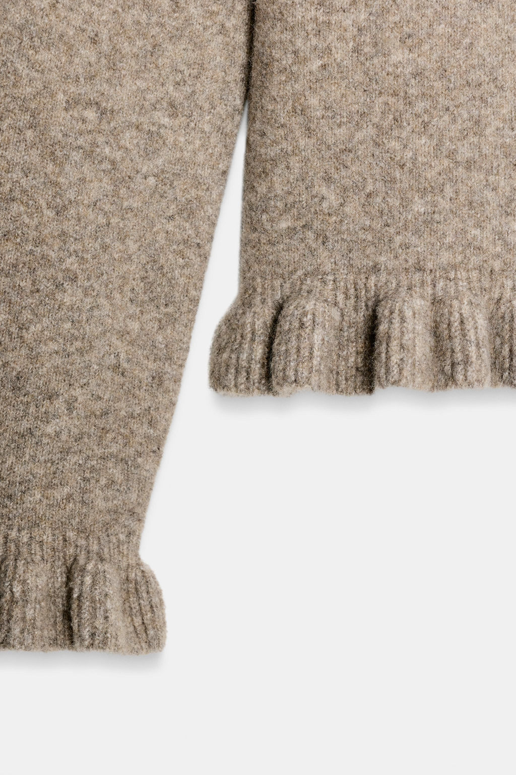 KNIT CARDIGAN WITH RUFFLE TRIMS - Zara фото 8