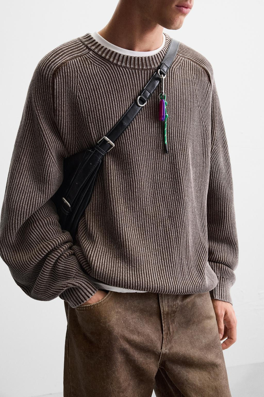 FADED TEXTURED SWEATER - Zara фото 14