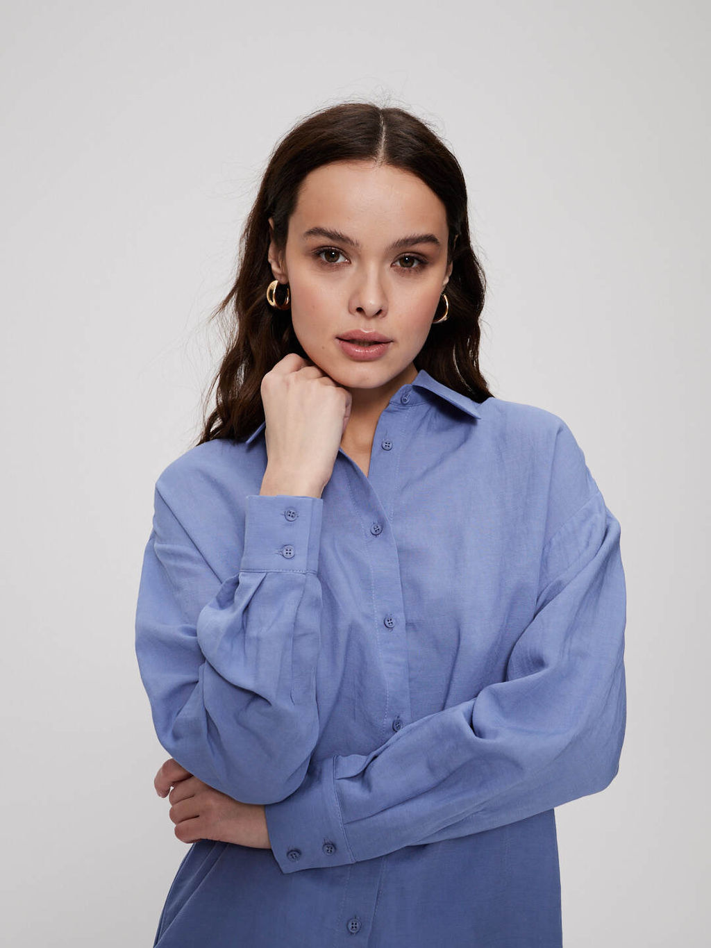 Рубашка 322.030056/голубой - Seven senses фото 6