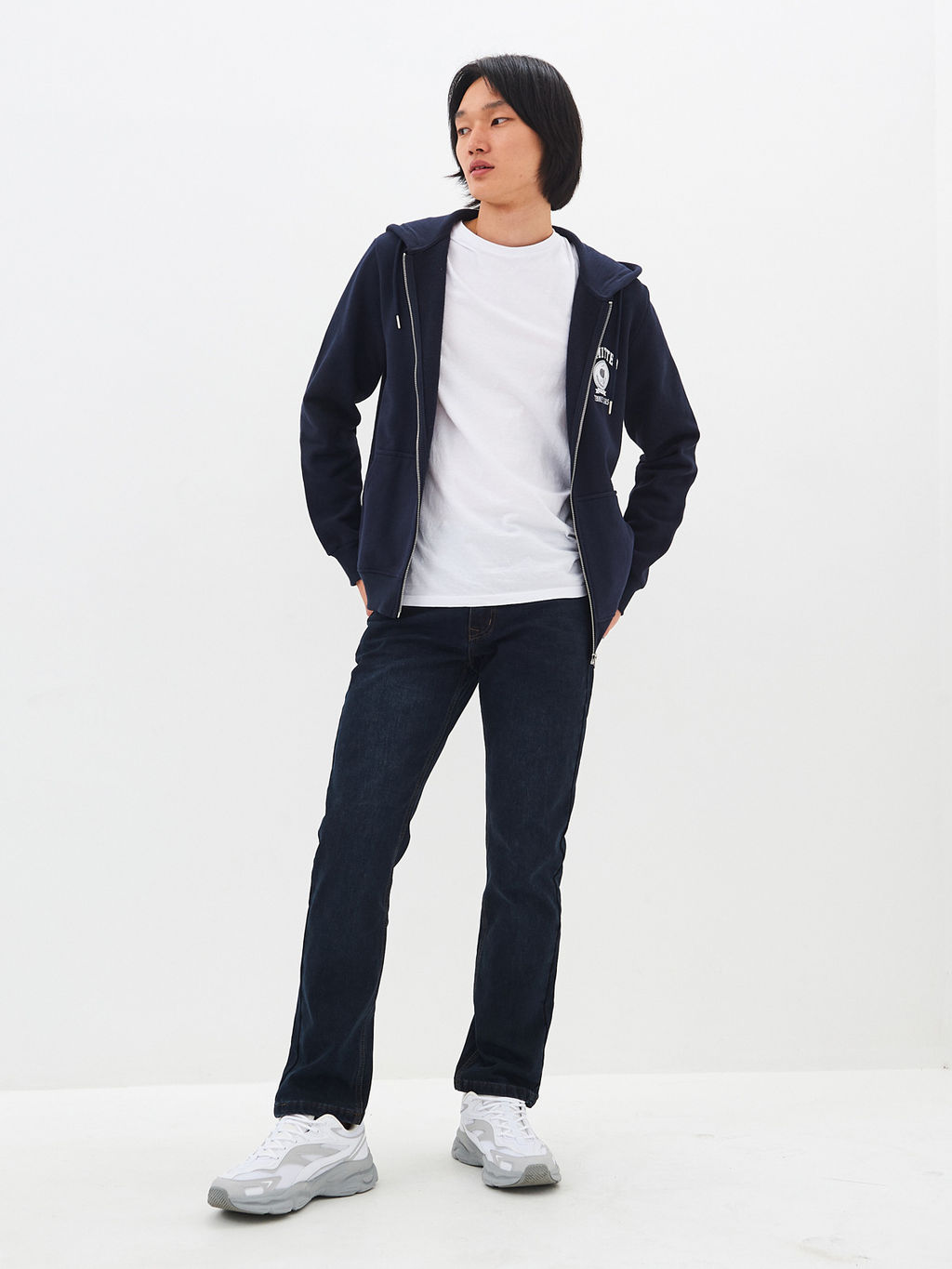 Утепленные мужские джинсы прямые кроя с начесом - Mossmore фото 5