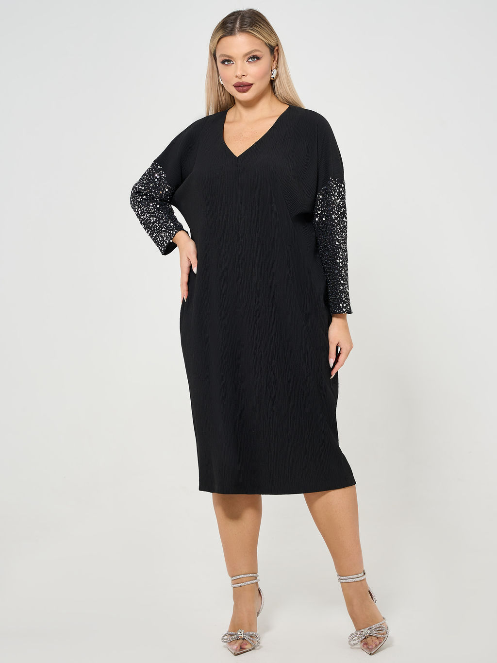 Платье 0050-10 чёрный - Dora фото 10