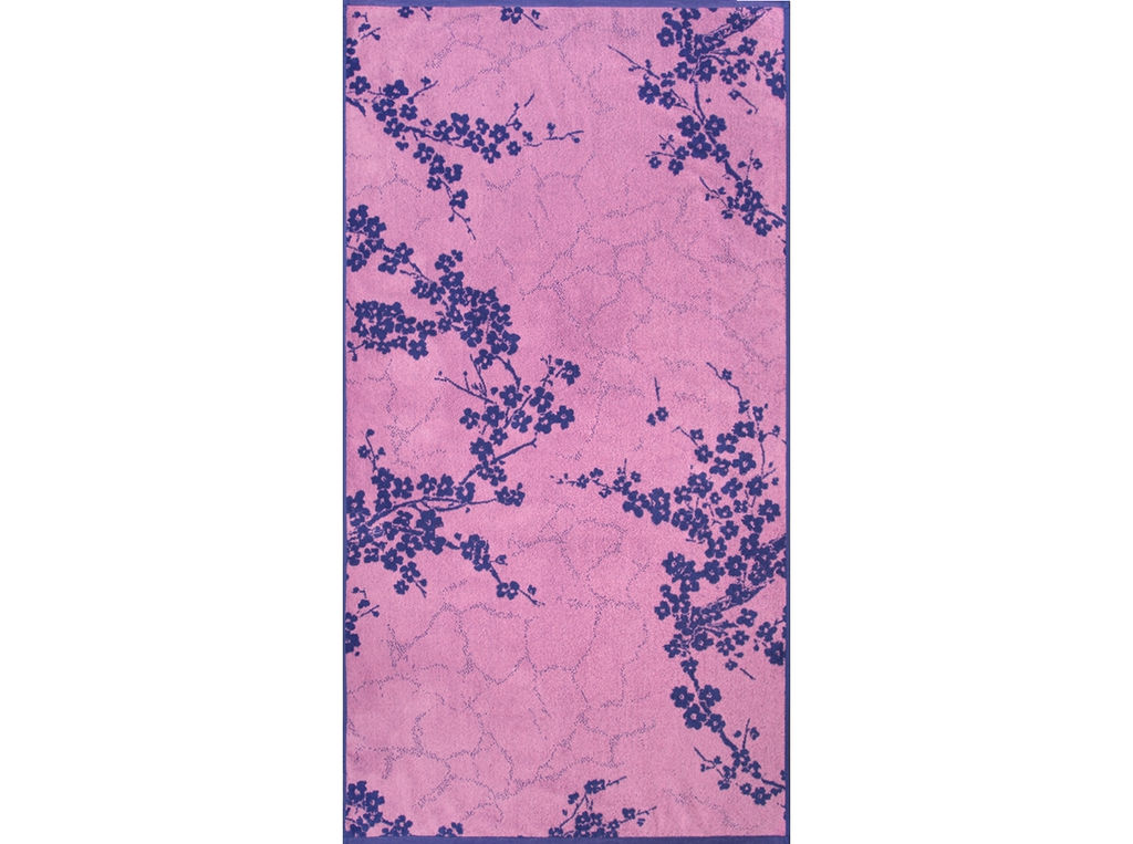 Полотенце махровое 6с102.413ж1 Цветущие(пурпурн3) 81х160см