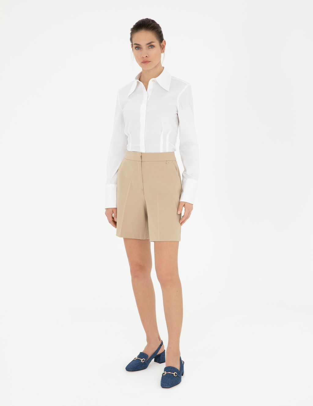 Beyaz Slim Fit Uzun Kollu G_mlek