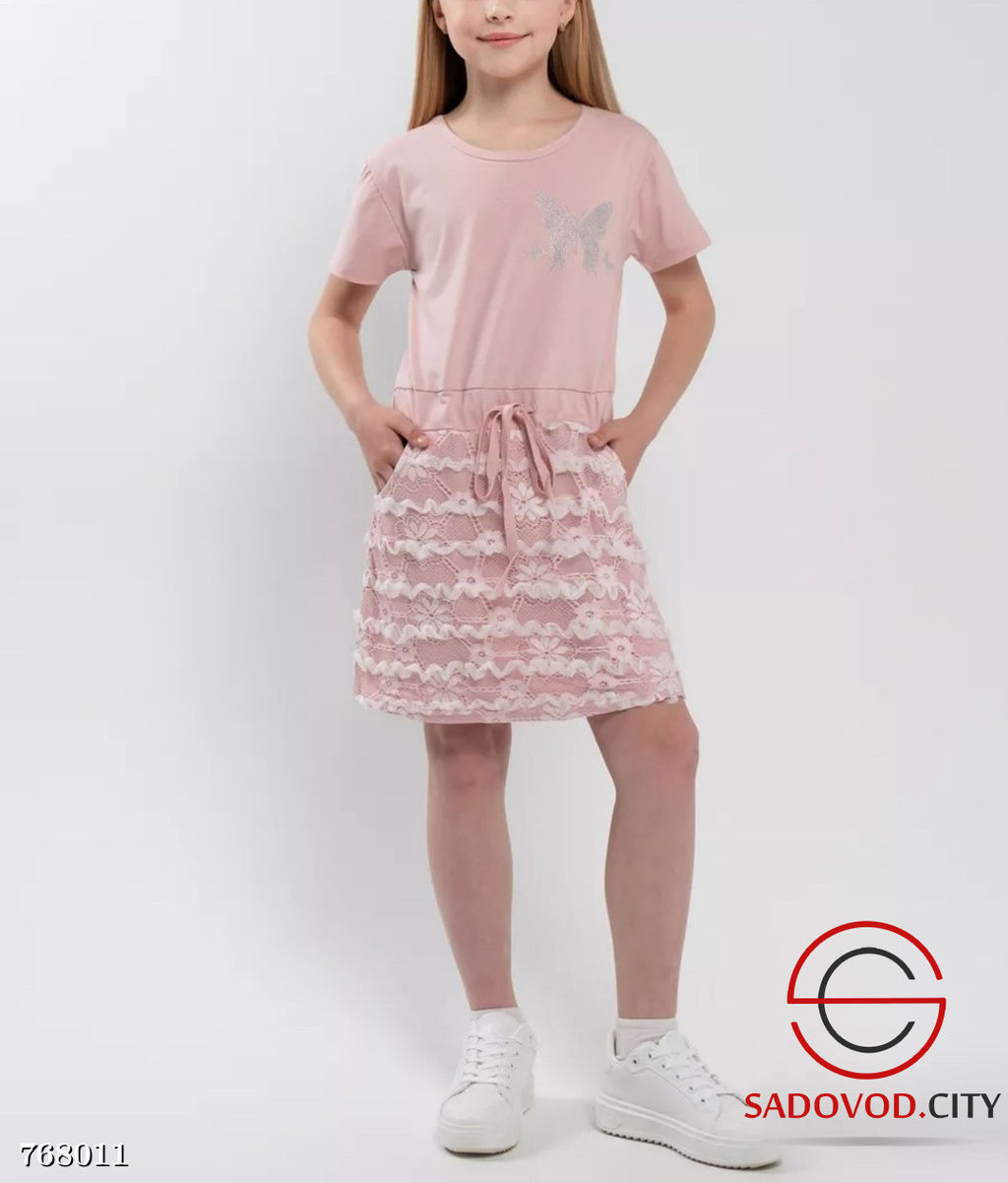 Детское летнее платье с принтом