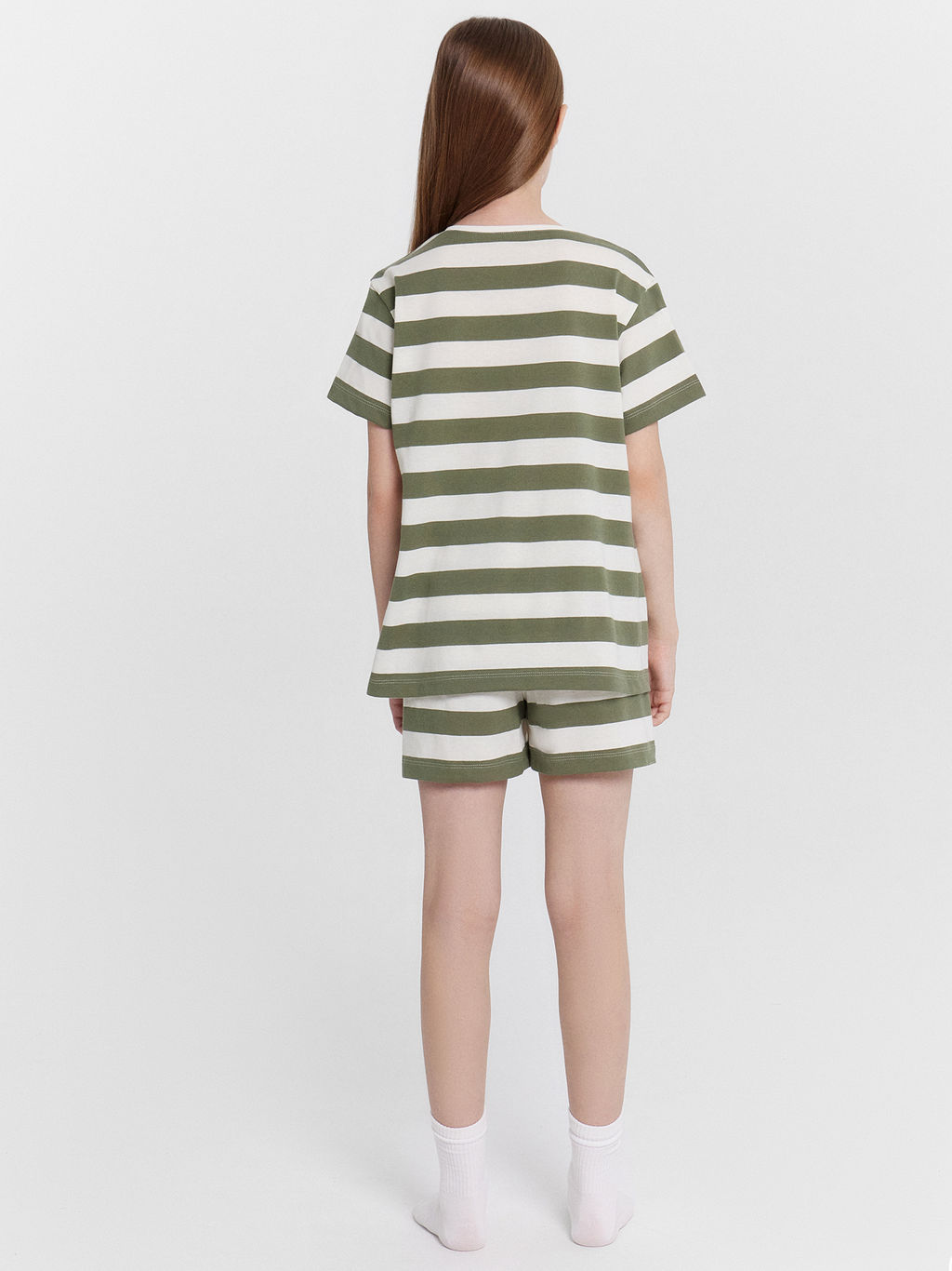 Комплект домашний для девочек в полоску с принтом cute bear - Mark formelle фото 4