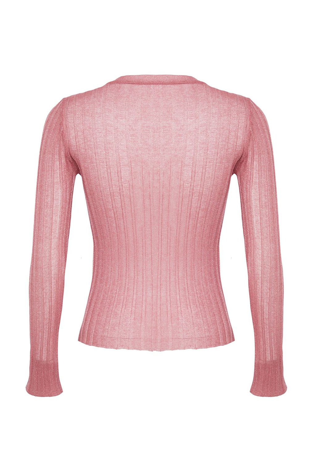 Siyah Transparan Gorunumlu Bisiklet Yaka Triko Kazak TWOAW24KZ01183 - Trendyolmilla фото 15