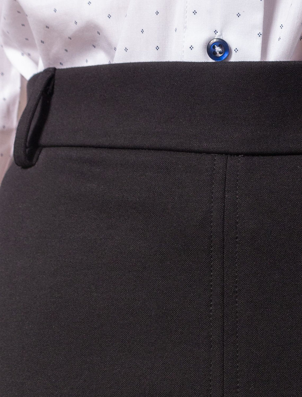 Юбка Vilatte D46.040 карандаш из джерси чёрный  фото 2