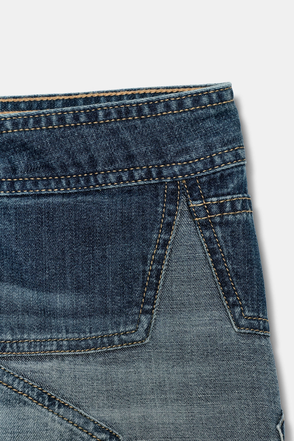 SHORTS MINI DENIM TRF ESTRELLAS / Azul - Zara фото 7