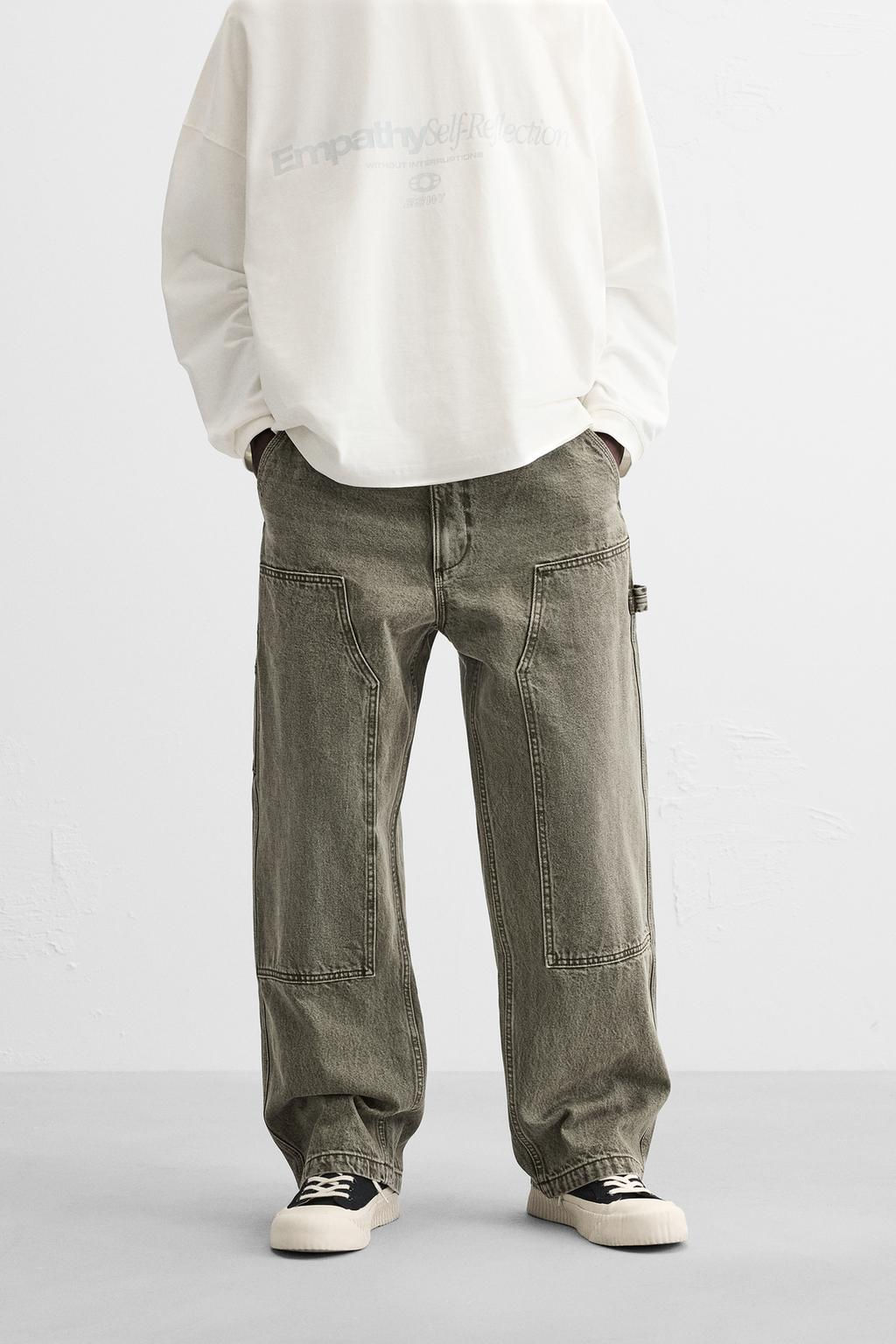 FADED CARPENTER POCKET TROUSERS - Zara фото 20