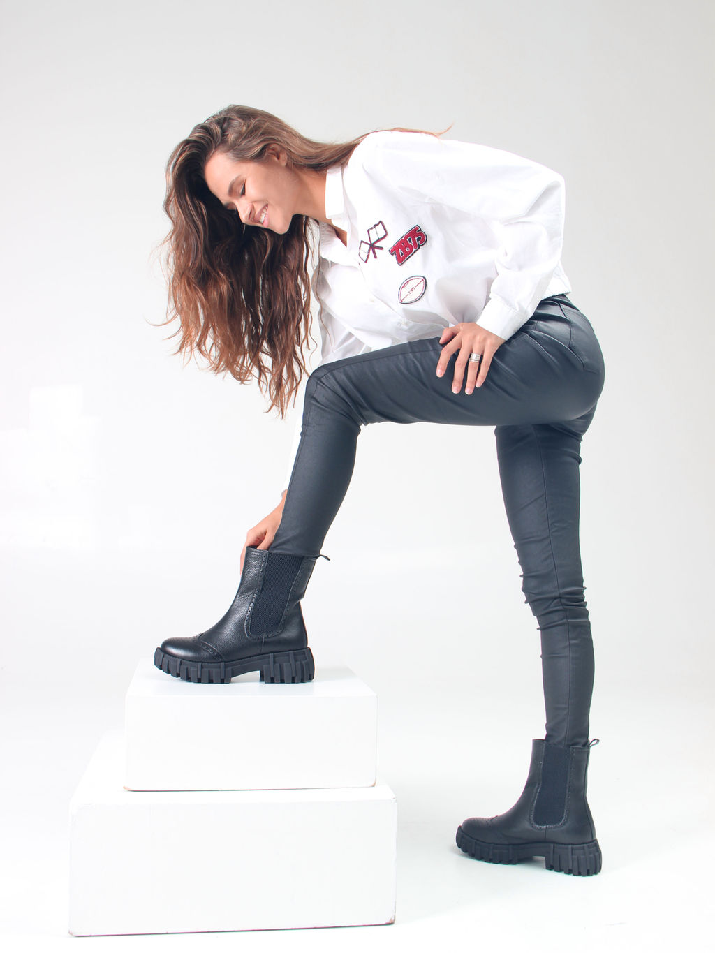 Челси 360.P.466bl.Черный макс/Шерсть