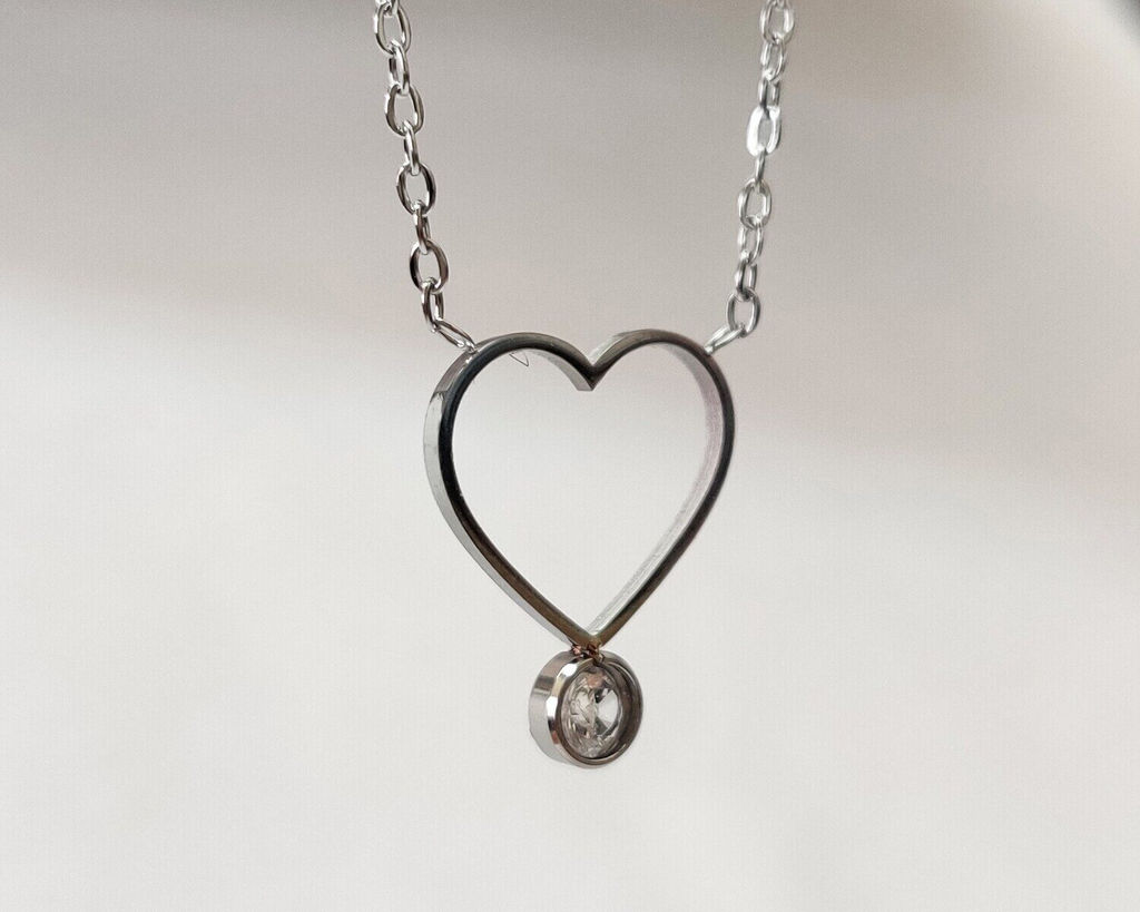 Кулон из стали "Сердце" на цепочке