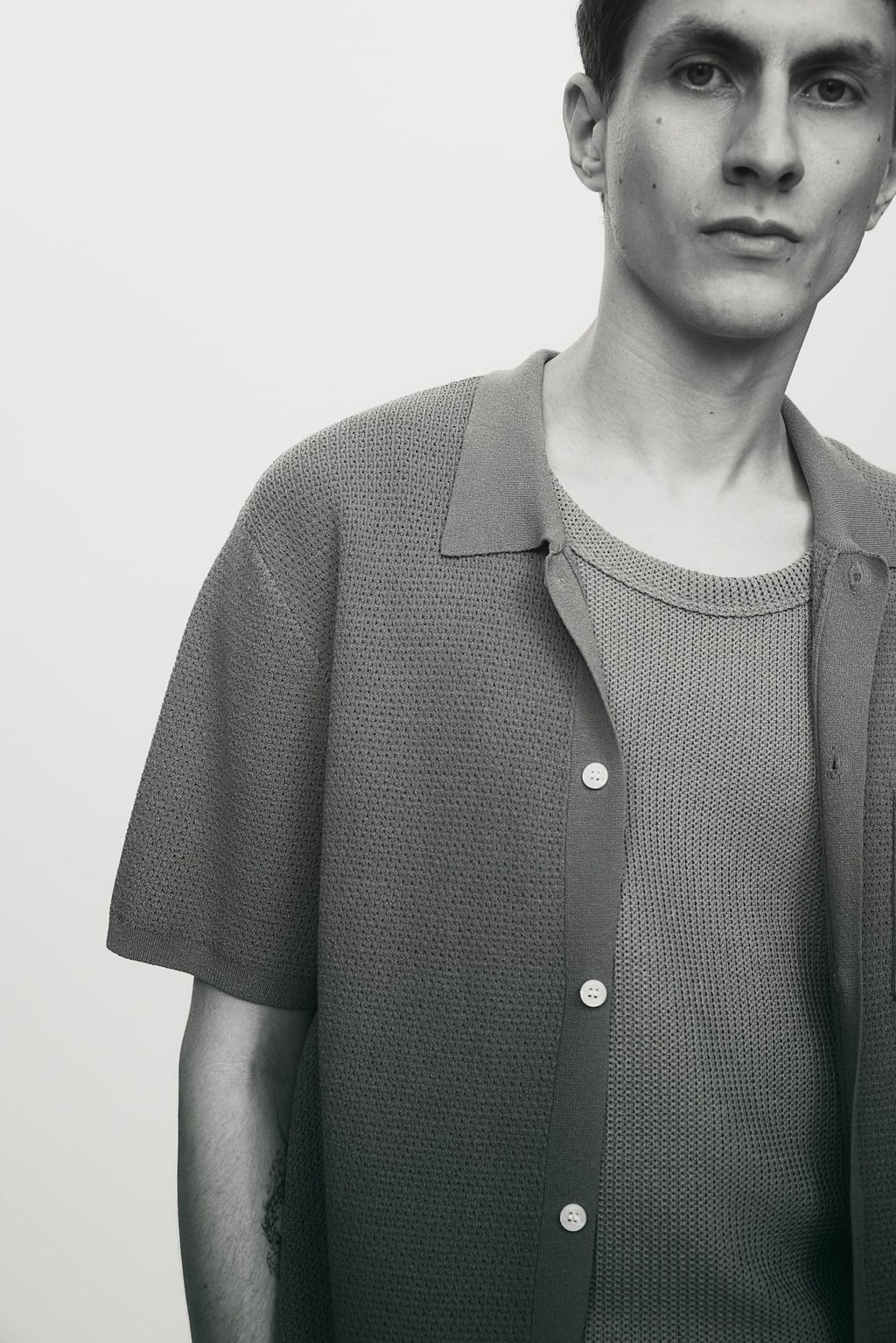 Camisa en punto texturizado Regular Fit - H&m фото 2