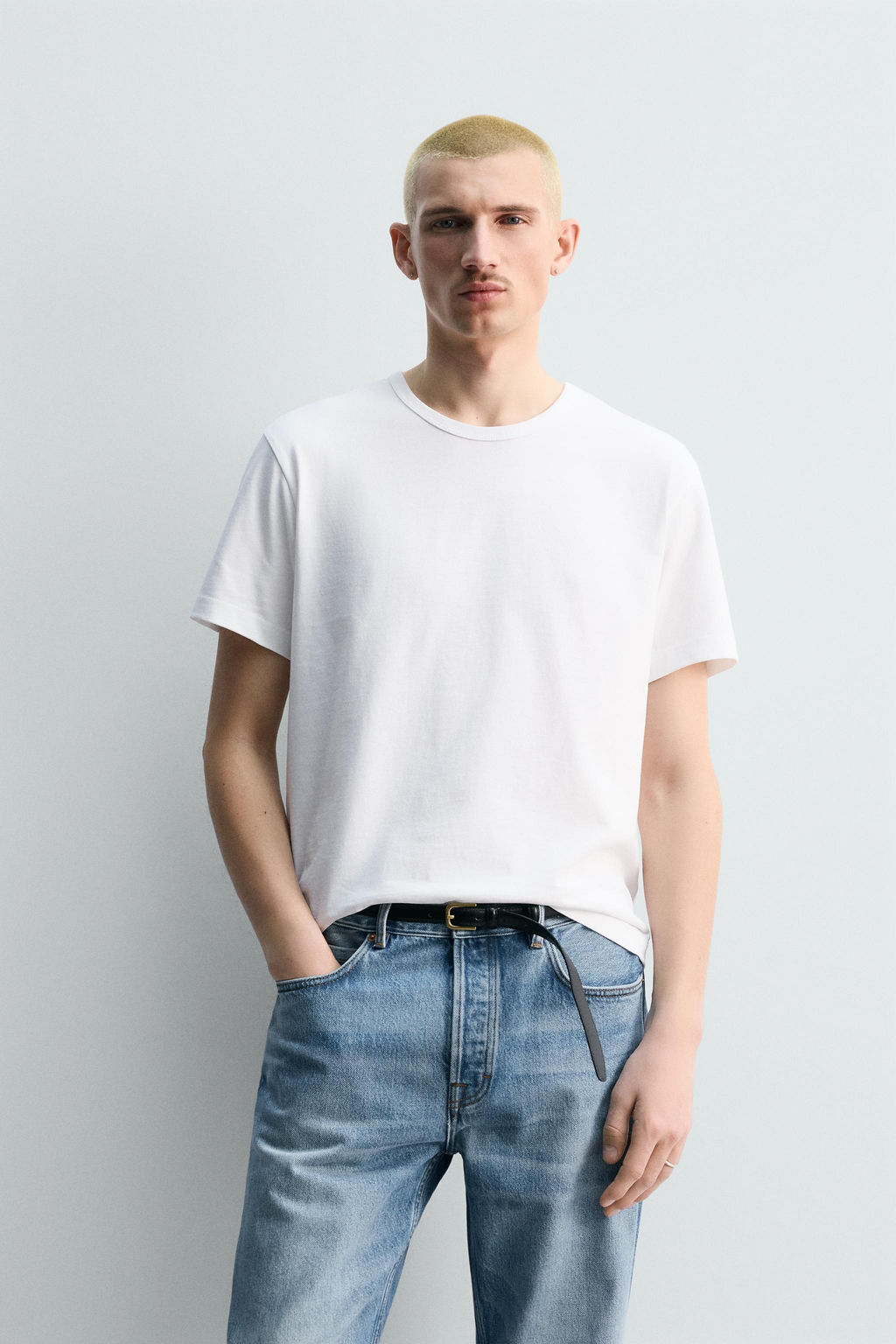 CAMISETA REGULAR FIT / Blanco - Zara фото 2