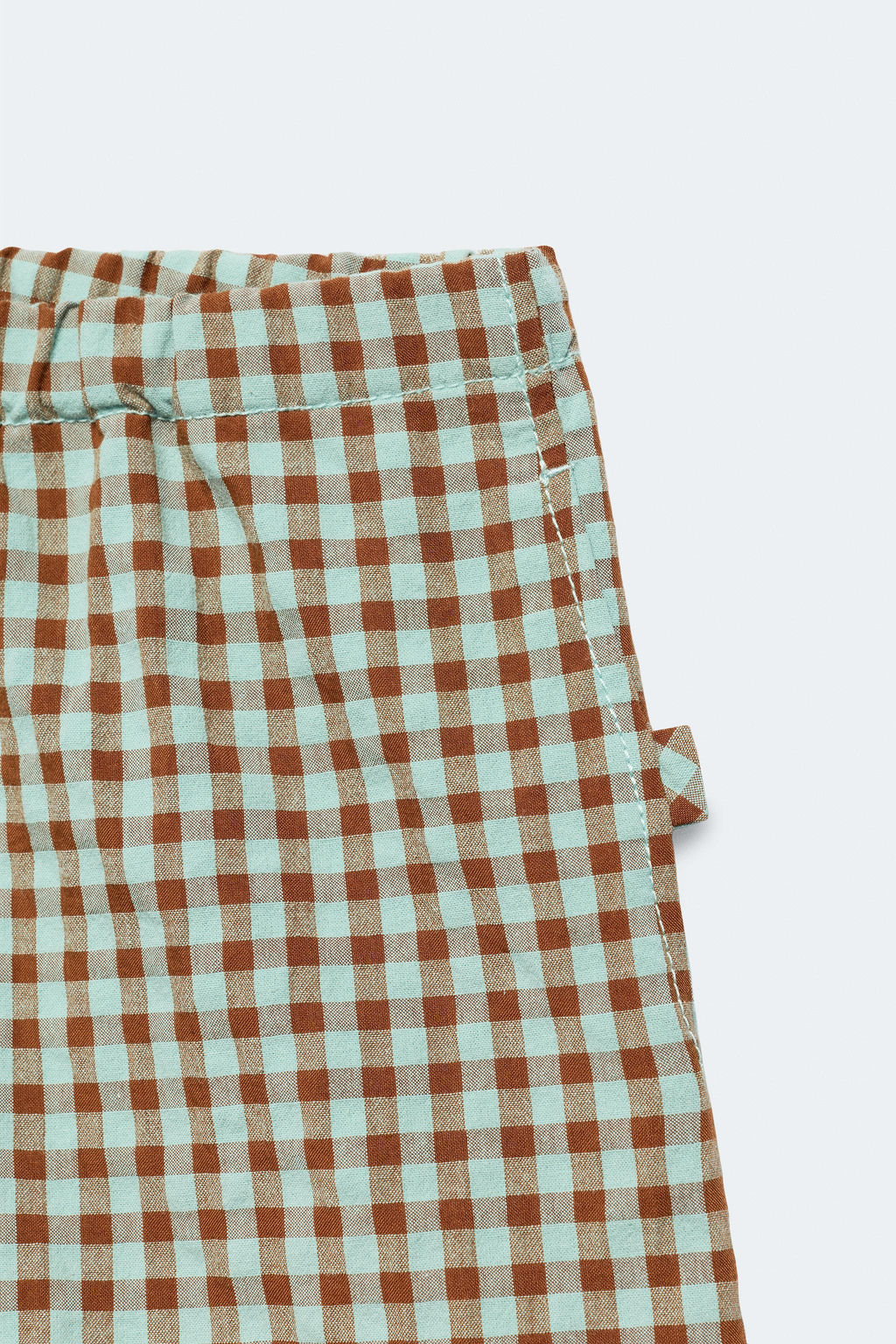2-14 A?OS/ BERMUDA CUADRO VICHY LIMITED EDITION / Turquesa - Zara фото 3