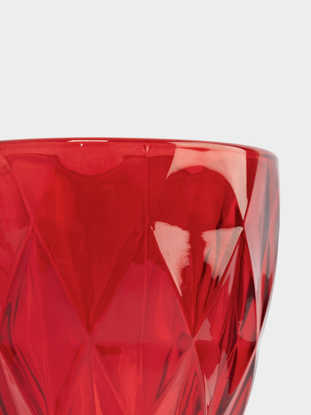 Бокал-кубок для вина, 300 мл, стекло, красный, Diamond color - Anna lafarg фото 4