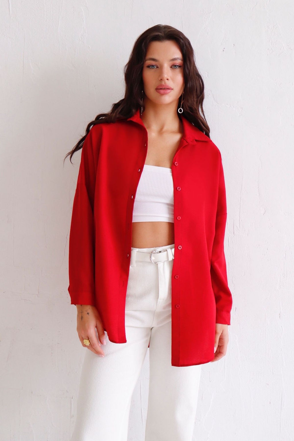 Рубашка удлинённая свободного силуэта - Martichelli фото 33