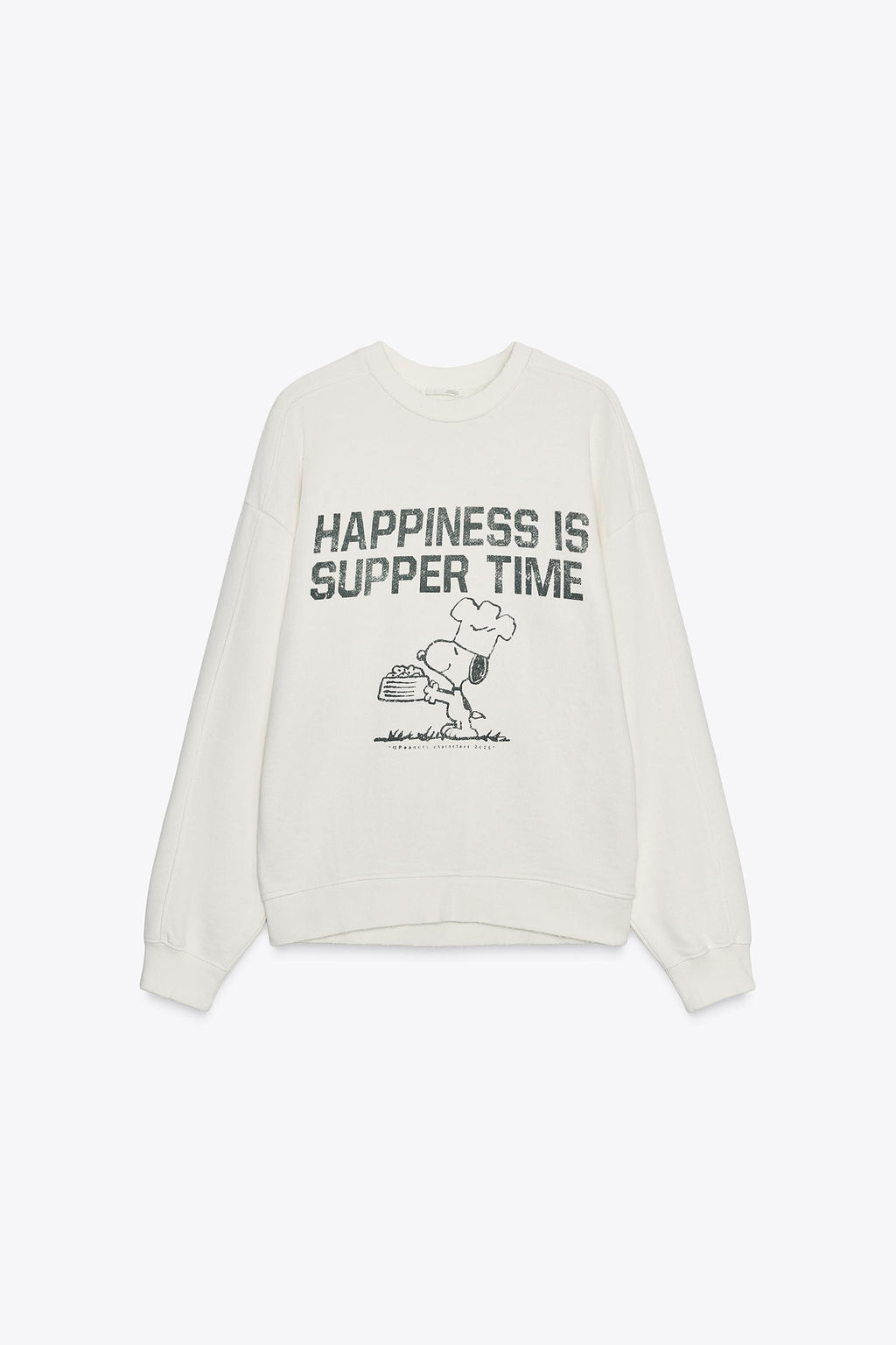 WASHED EFFECT SNOOPY PEANUTS SWEATSHIRT - Zara фото 6