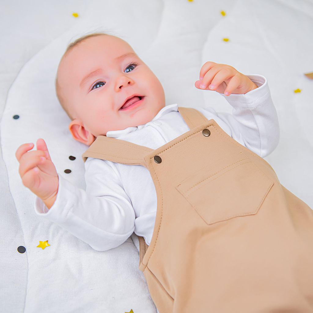 Рубашка с воротником поло Молоко 0+ - Bungly фото 2