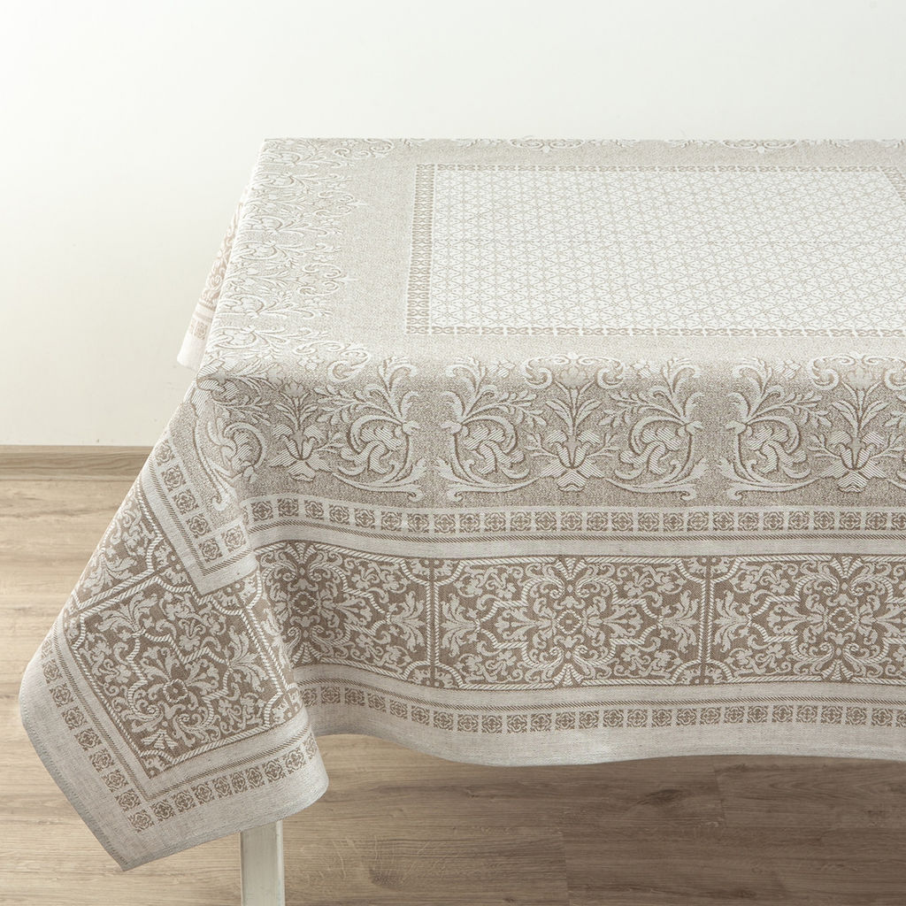 24С9-ШР/уп.кор. Комплект столовый 153*253 + 6 салф. 49*49 "Венеция" цв. 133 рис. 164