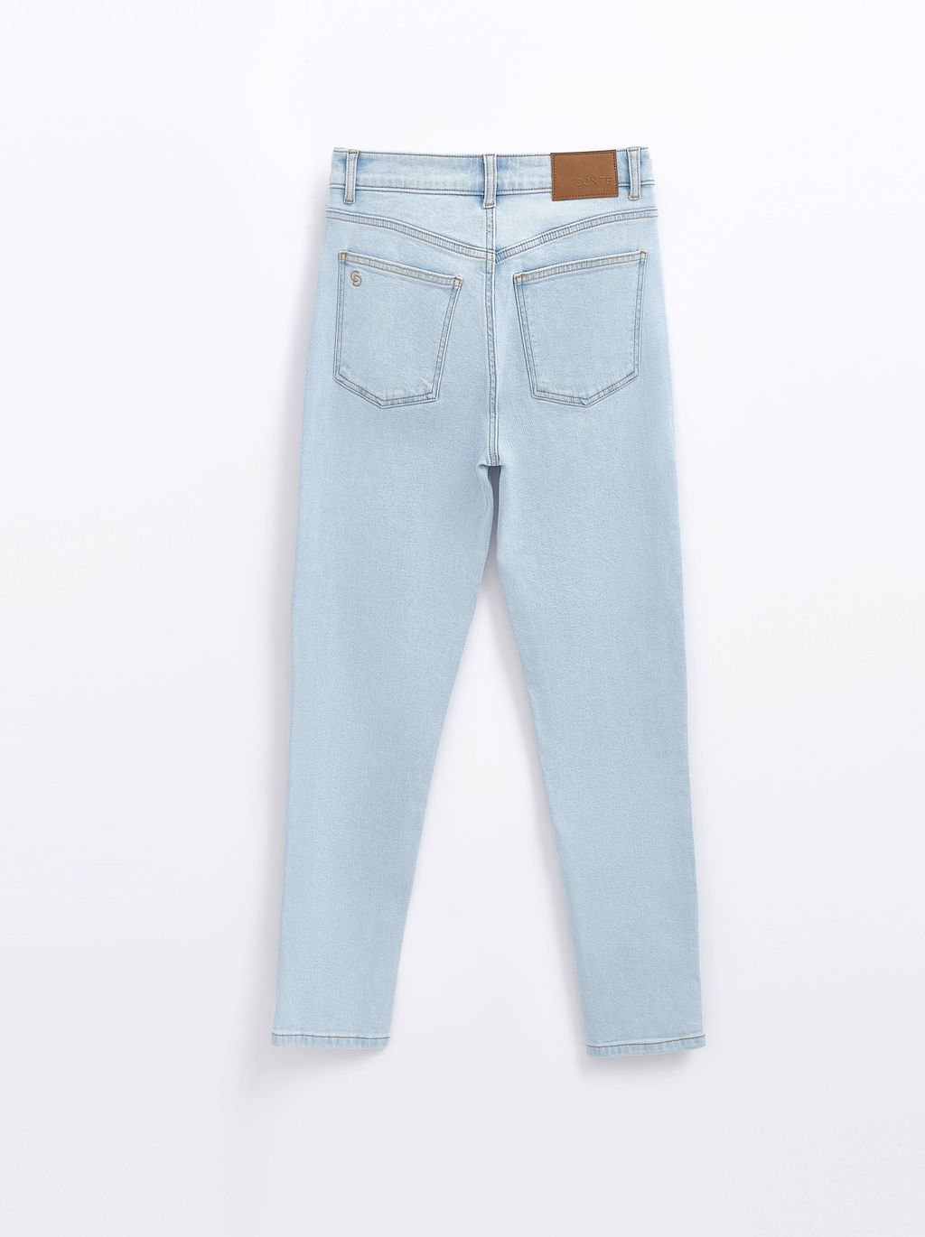 CONTE CON-620 Джинсы mom fit с высокой посадкой light blue
