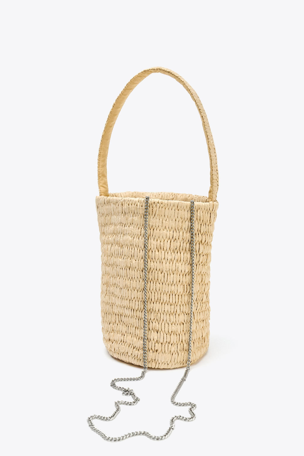 BRAIDED BASKET BAG WITH DESIGN - Zara фото 3