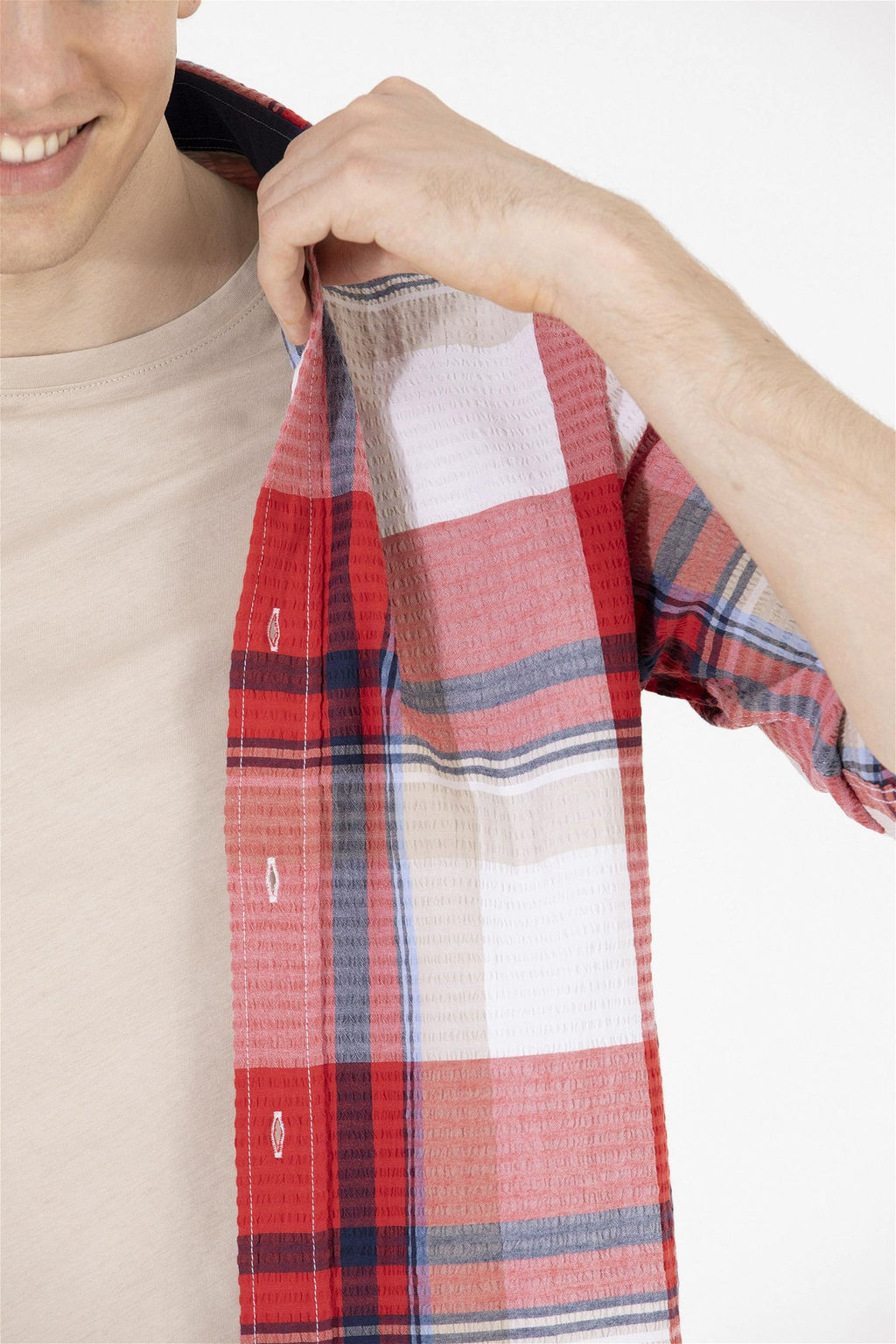 U. S. Polo Assn Мужская красная рубашка в шотландскую клетку - U.s. polo assn фото 14