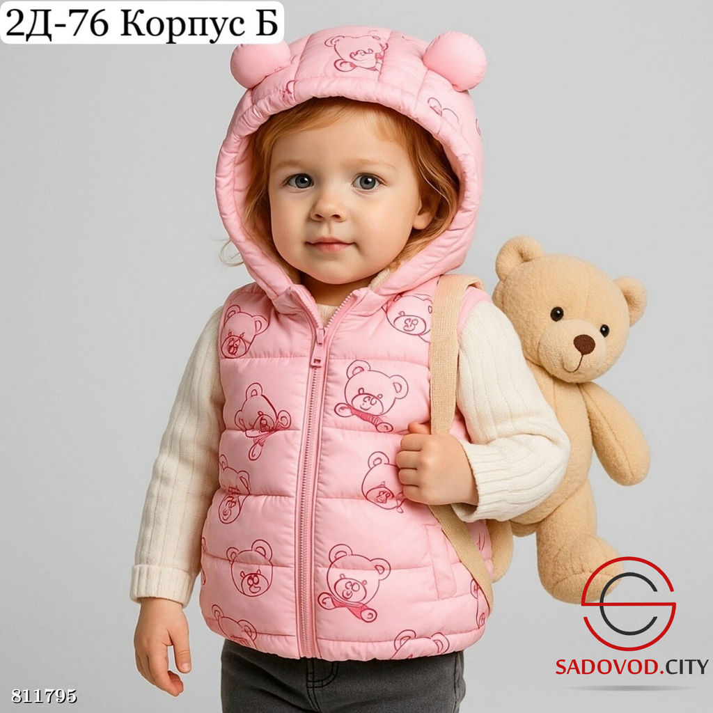 Жилет для девочек с принтом - Bruno фото 3