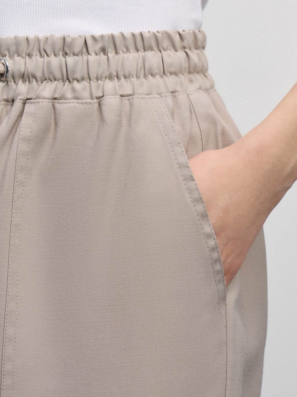 Брюки-джоггеры на завязках / Zarina  фото 5