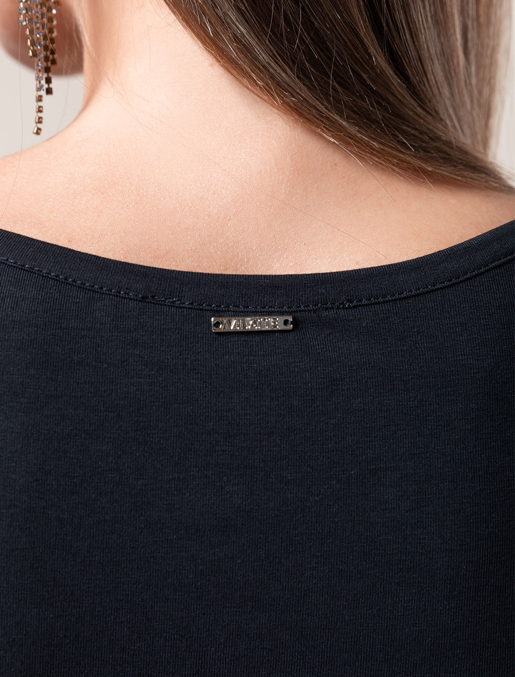 VILATTE / Топ из эластичного хлопка с двойной полочкой для идеальной поддержки  фото 4