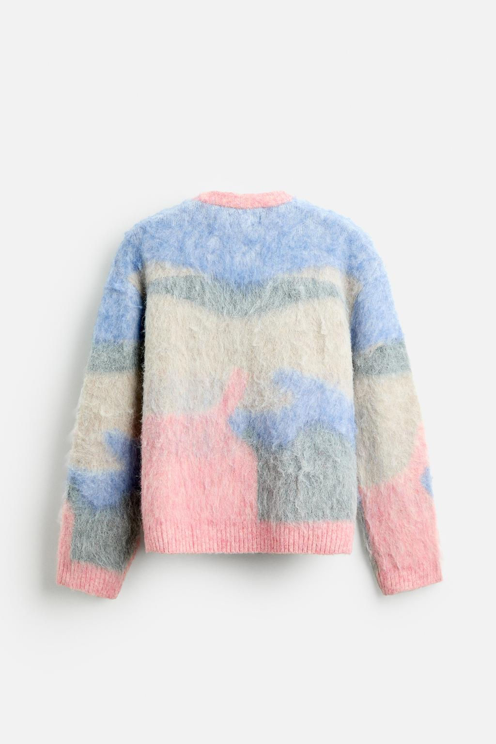 TEXTURED COLOUR BLOCK SWEATER - Zara фото 8