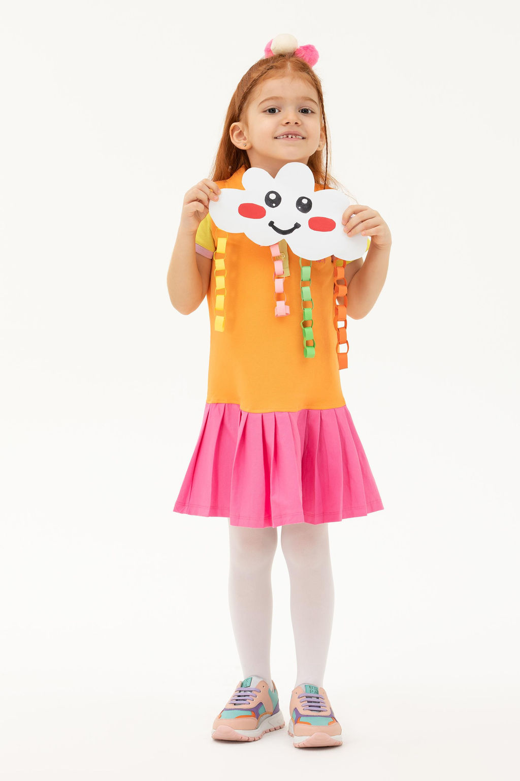 K_z _ocuk Turuncu _rme Elbise