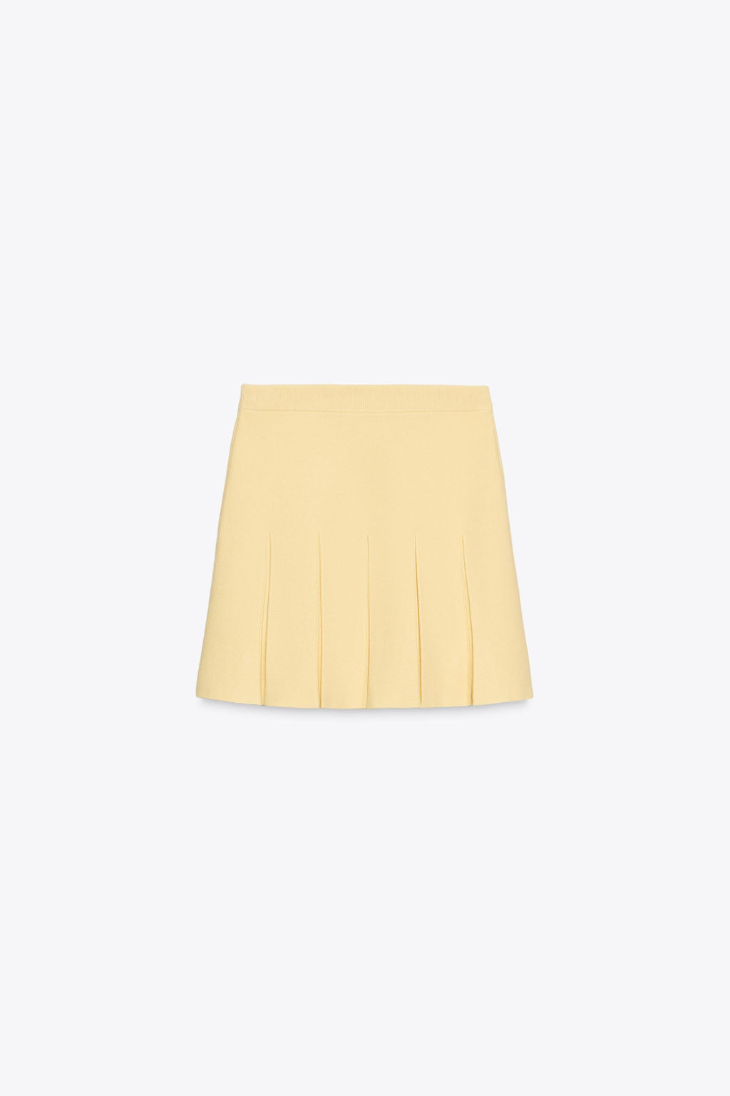 PLEATED KNIT MINI SKIRT - Zara фото 14