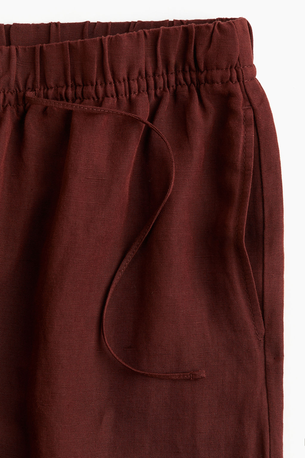 Pantalon sin cierre en mezcla de lino - H&m фото 11