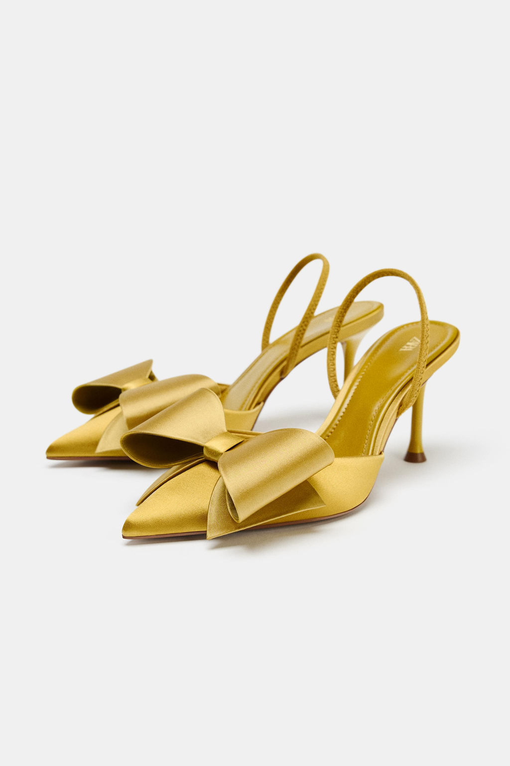 SATIN-EFFECT SLINGBACK SHOES - Zara фото 12